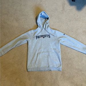 Nike Patriots Grey Hoodie, Size Men’s L